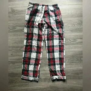 Victoria’s Secret Christmas Holiday Red Green Gold White Pajama Pants Size XS